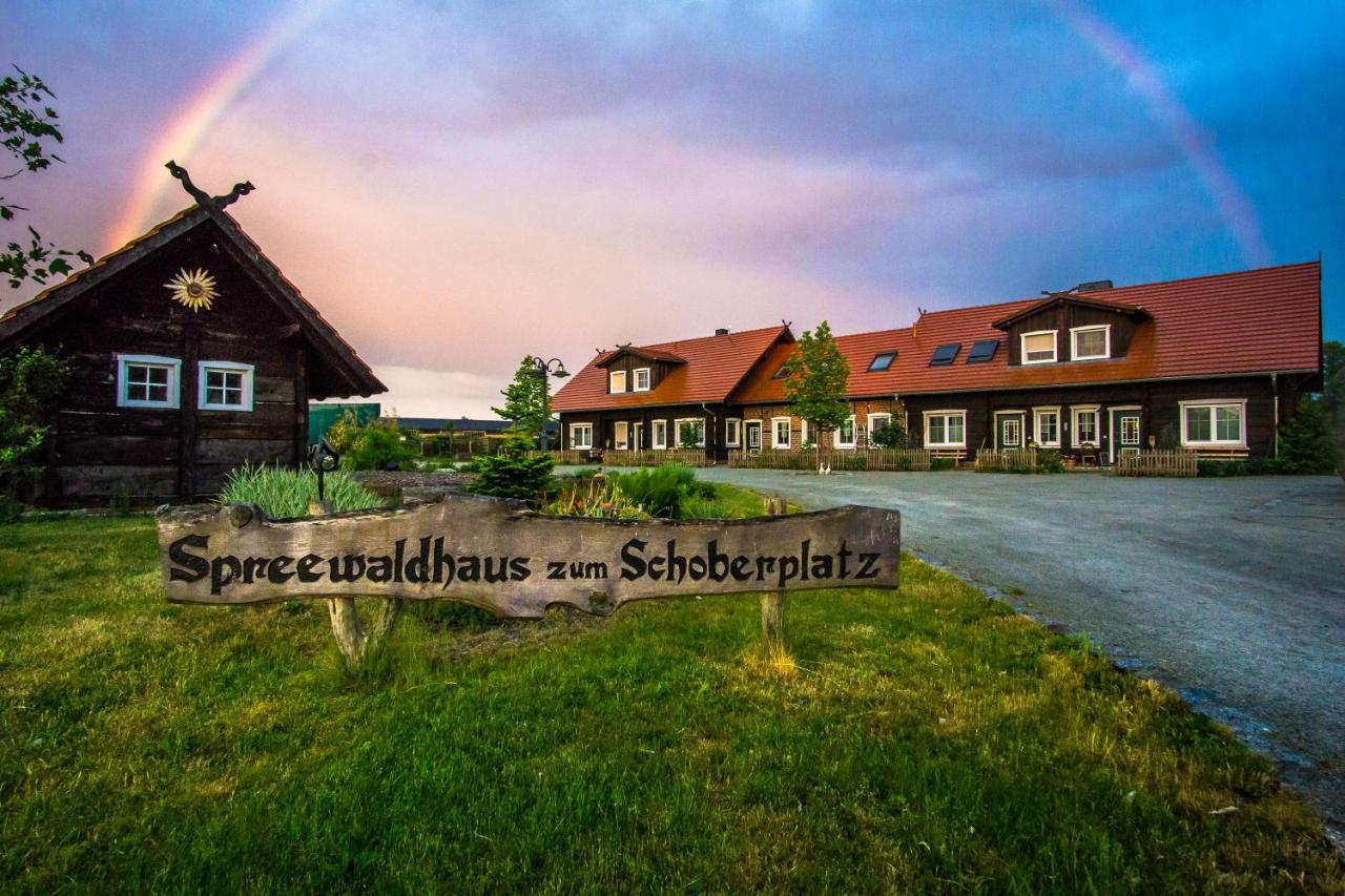 Ferienwohnung Spreewaldhaus zum Schoberplatz Lübben Exterior foto