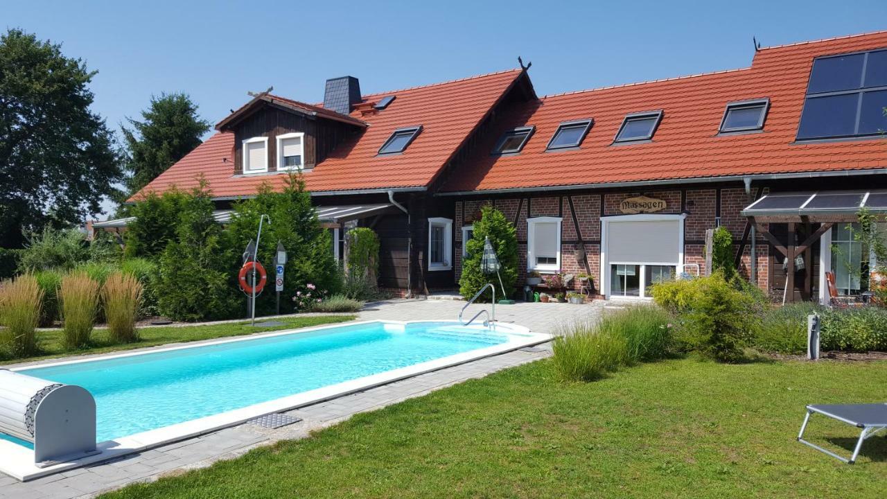 Ferienwohnung Spreewaldhaus zum Schoberplatz Lübben Exterior foto