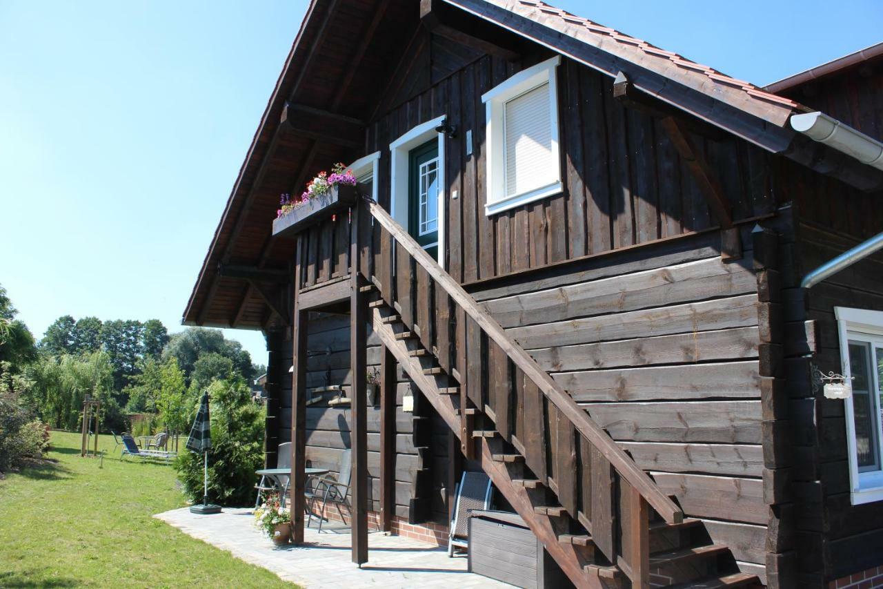 Ferienwohnung Spreewaldhaus zum Schoberplatz Lübben Exterior foto