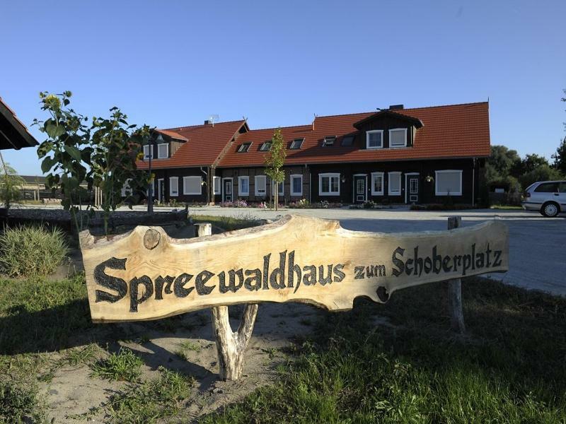 Ferienwohnung Spreewaldhaus zum Schoberplatz Lübben Exterior foto