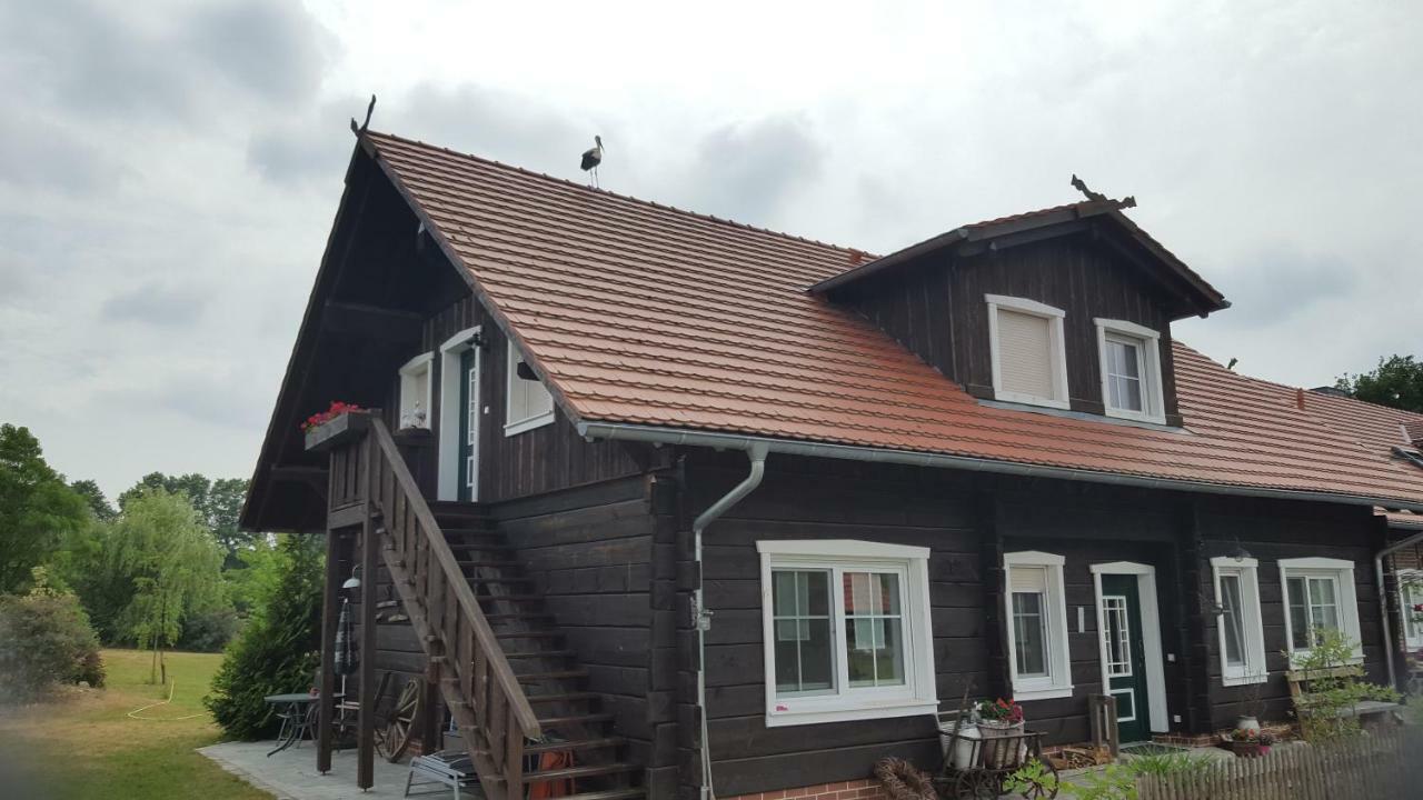 Ferienwohnung Spreewaldhaus zum Schoberplatz Lübben Exterior foto
