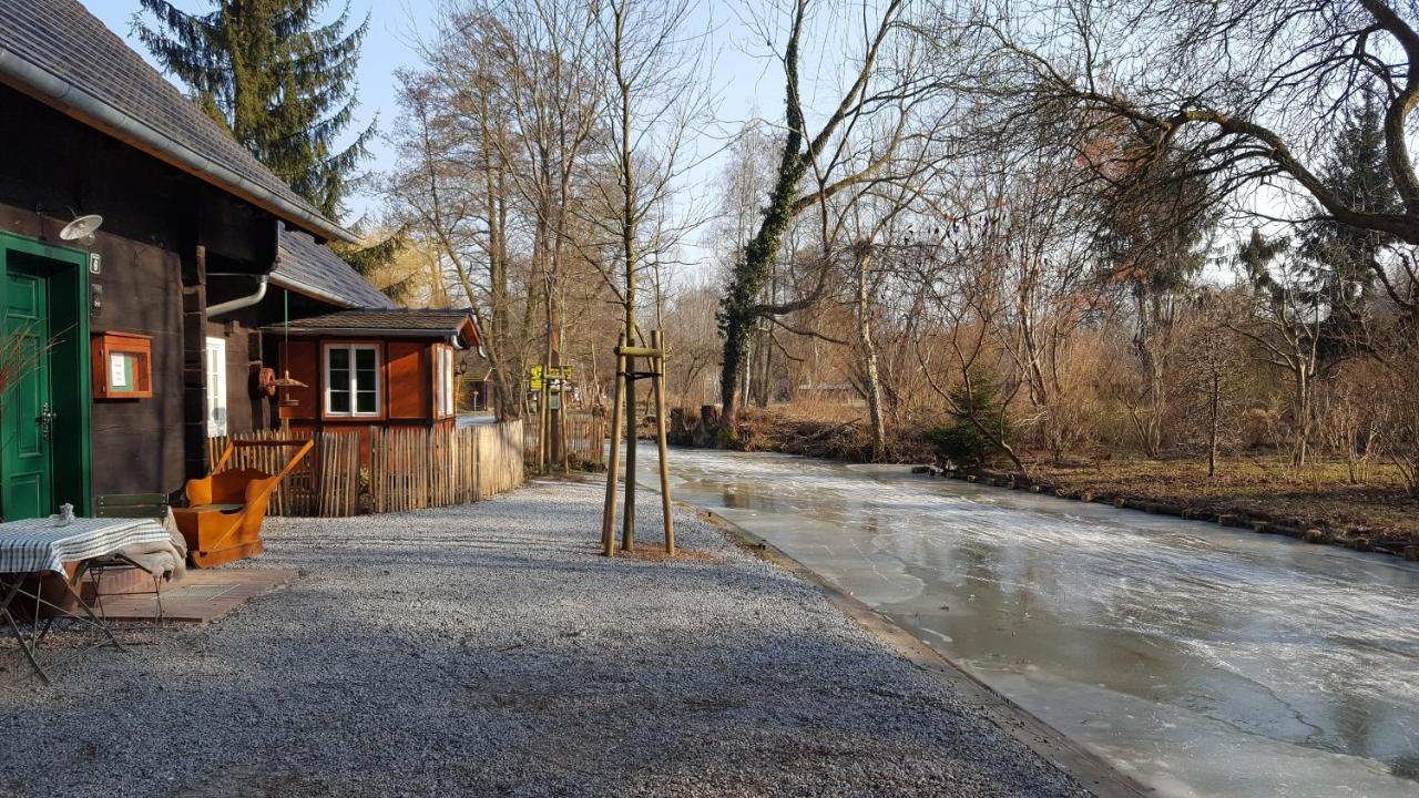 Ferienwohnung Spreewaldhaus zum Schoberplatz Lübben Exterior foto